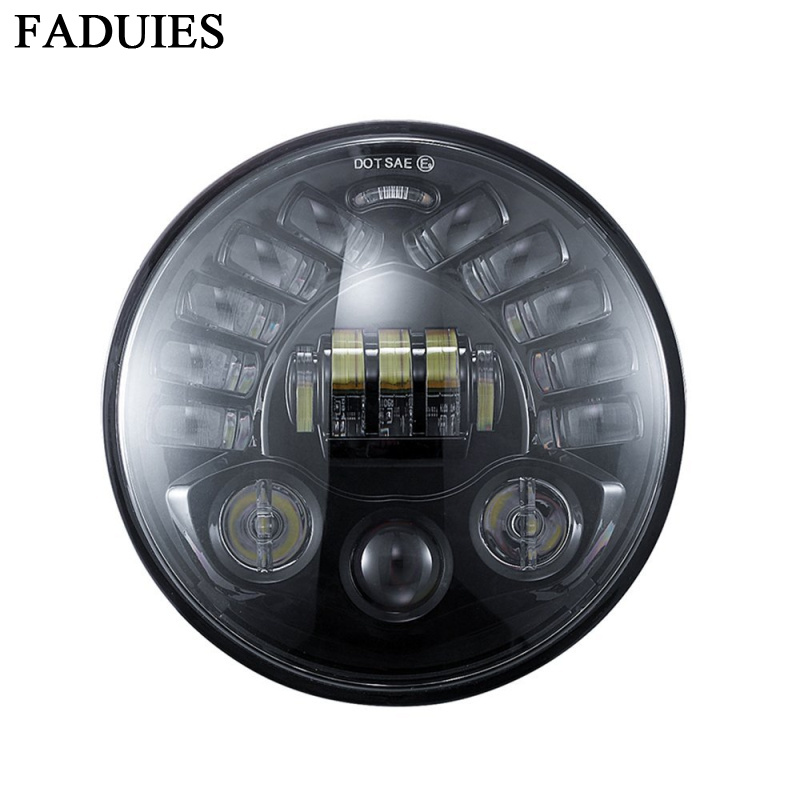 Universal Motorcycle Led Headlight Projector - 7Inch Thích Ứng Vòng Xe Máy