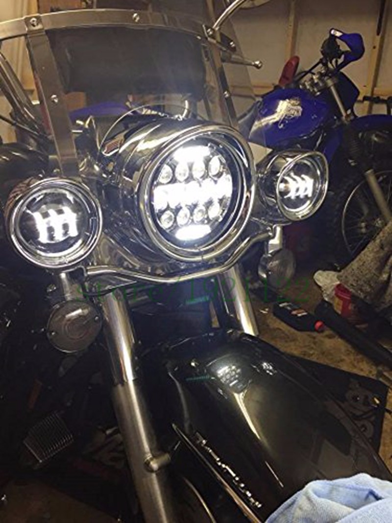 7inch LED Motorcycle Headlight - đánh giá và giá Universal Motorcycle Led Headlight Projector
