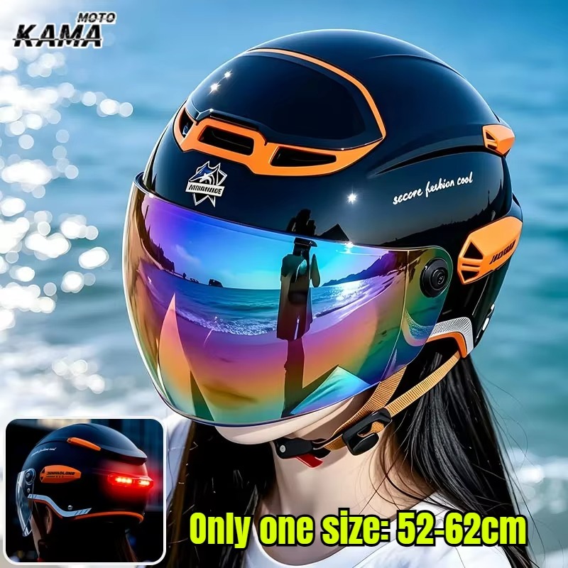 ummer Vintage Motorcycle Helme - đánh giá và giá Dual Visor Motorcycle Racing Helmet