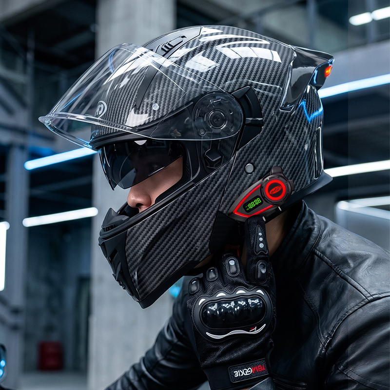 ABS Material Motorcycle Helmet - đánh giá và giá Full Face Motorcycle Helmet With Bluetooth